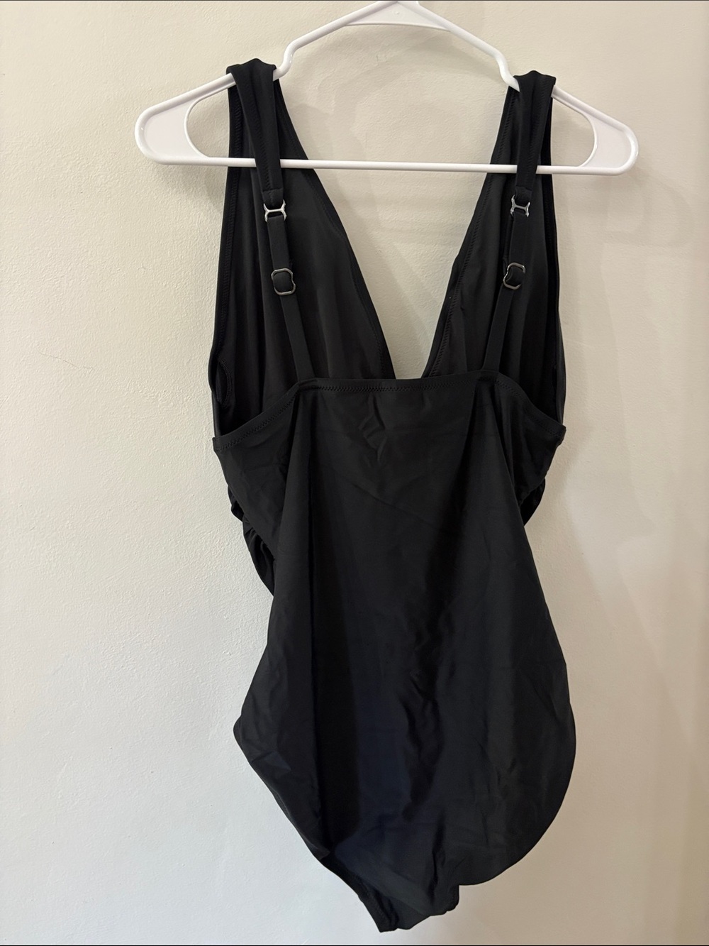 J Crew - NWT - Classic Black One-Piece Swimsuit - large - Picture 5 of 5